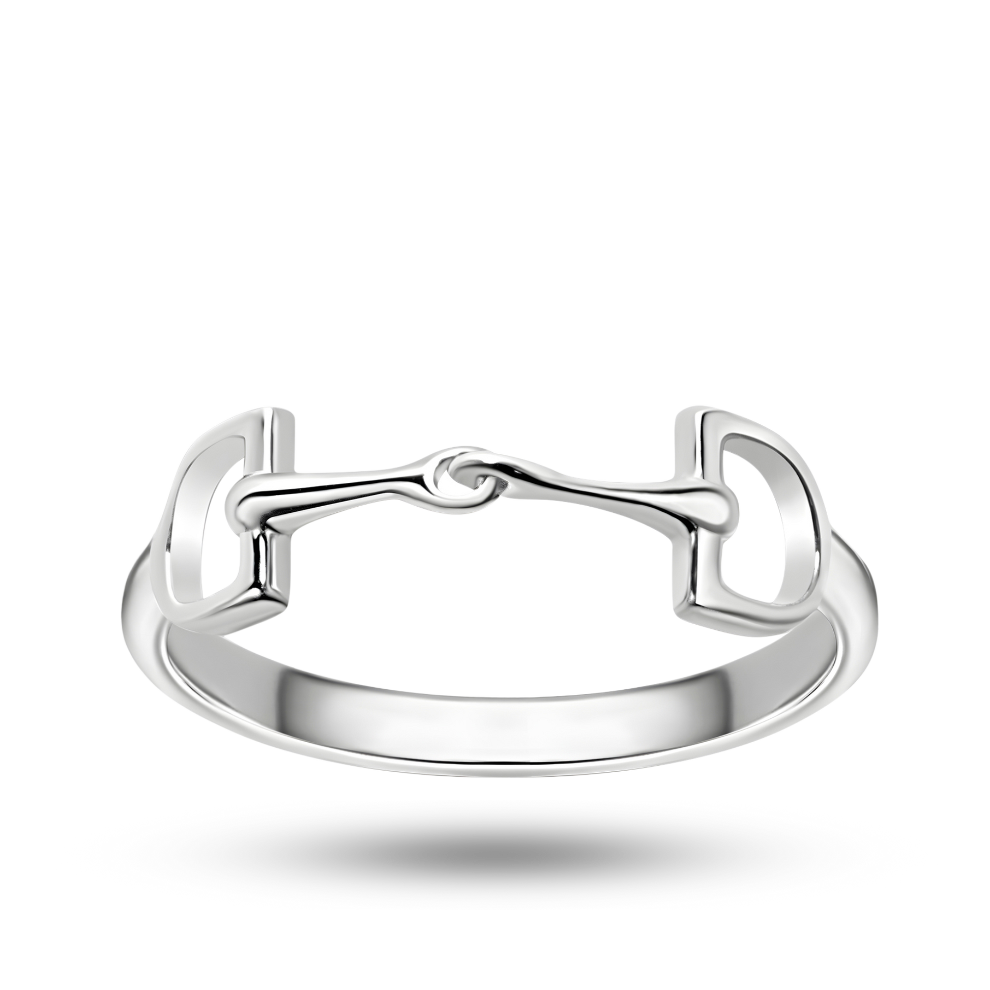 The Bit Ring – Sterling silver horse bit ring, symbolizing communication and trust between horse and rider. Polished sterling silver and a mini bit